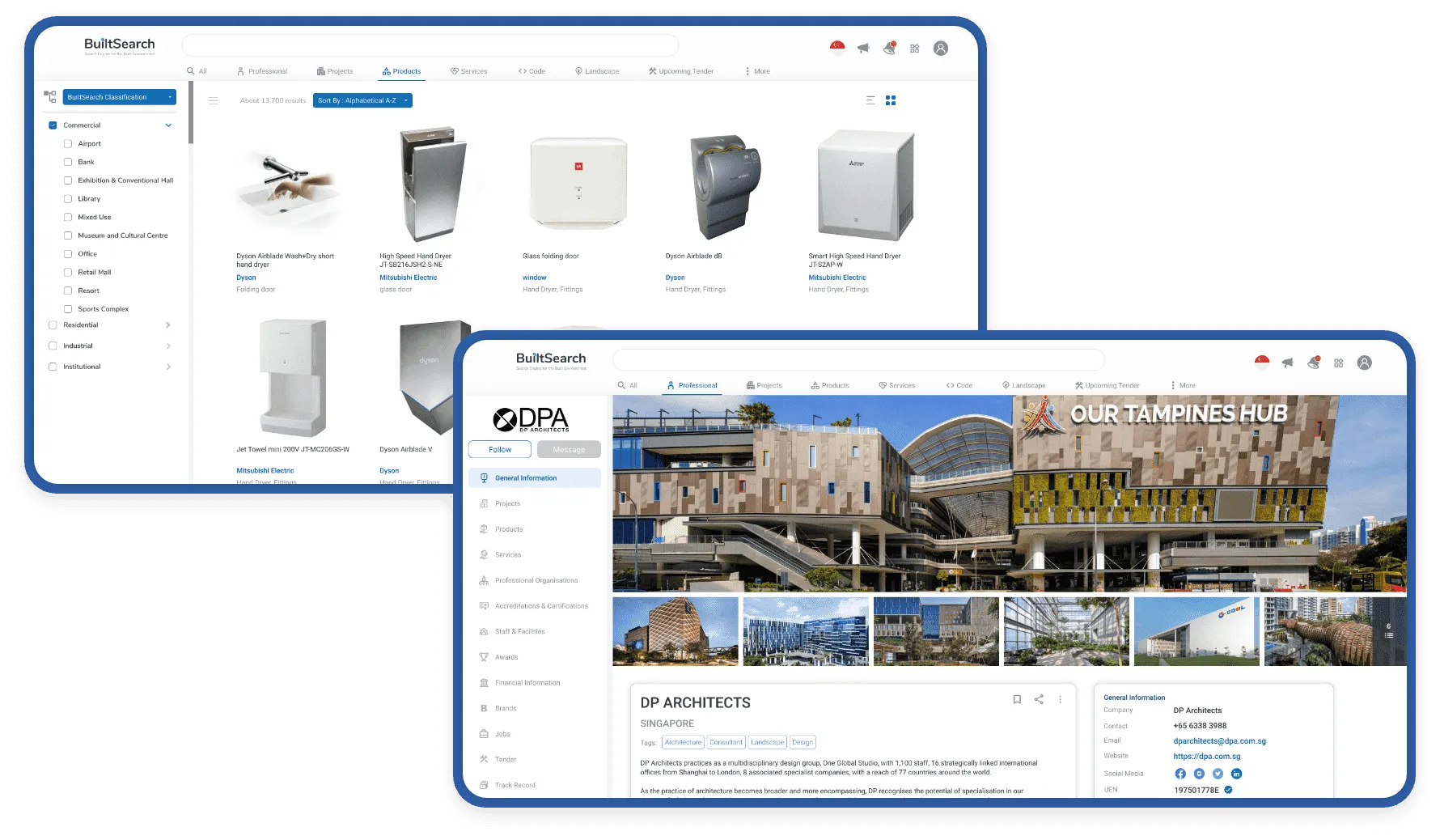 BuiltSearch — product screen 2