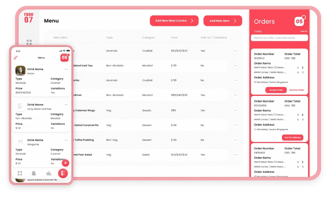 Food07 — product screen 1